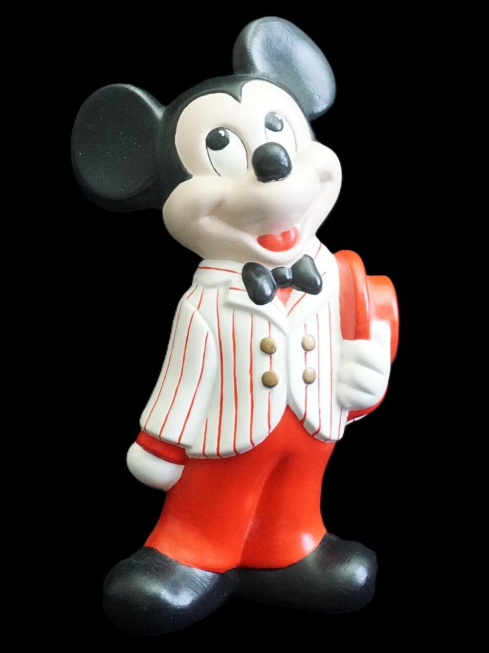 Vintage Disney Ceramic Hand Painted Dapper Mickey Mouse Figure